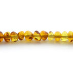 Adult Baltic Amber & 925 Sterling Silver Clasp Bracelet 18cm. Ba Milky Yellow 4mm