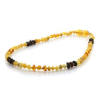 Natural Baltic Amber Teething Necklace. Baroque LE81