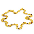 Milky yellow Baltic amber adult necklace